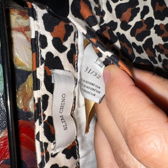 Scotch & Soda Brown Leopard Print Slim Chino Women’s Casual Pants Size 31/32 - Picture 6 of 7